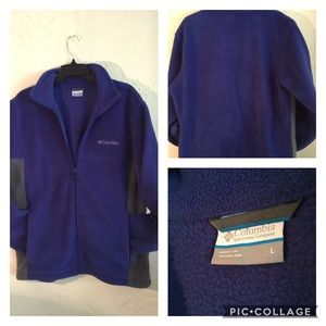 Columbia | Size Large Fleece Jacket Blue Gray